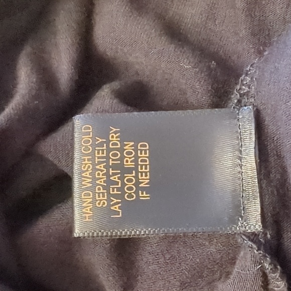 IMAN black tassel ruffle neck blouse 3/4 sleeved w/ elastic cuffs and hem small - Picture 10 of 13